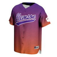 Clemson Tigers Lightweight Baseball Jersey - Purple/Orange