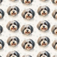 Watercolor Snowflake Dog Gift Wrap, Havanese Christmas Wrapping Paper, Adorable Havanese Holiday Wrapping Paper, Winter Pet Paper Roll