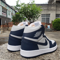Sneakers, Navy White Colorway, Lace Up Design, Casual Gift for Sneaker Fans