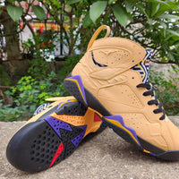 Sneakers, Yellow Purple Colorway, Lace Up Design, Casual Gift for Sneaker Fans