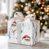 Scientist Christmas Gift Wrap, Doctor Santa Wrapping Paper, Medical Professional Holiday Wrapping Paper, Lab Coat Santa Gift Wrap Paper