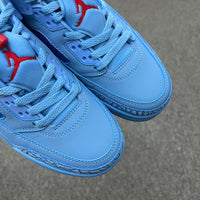 Low Top Basketball Shoes, Lake Blue Colorway, Lace Up Design, Casual Gift for Shoe Lovers