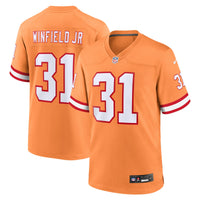 Tampa Bay Buccaneers Antoine Winfield Jr. Orange Throwback Game Jersey
