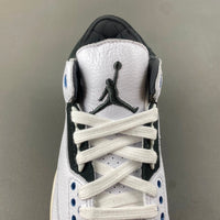 Low Top Sneakers, Blue White Black Colorway, Lace Up Design, Casual Gift for Sneaker Fans