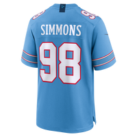 Tennessee Titans Jeffery Simmons Light Blue Game Jersey