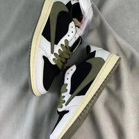 Low Top Sneakers, White Black Green Colorway, Reverse Hook Design, Lace Up Design, Casual Gift for Sneaker Fans