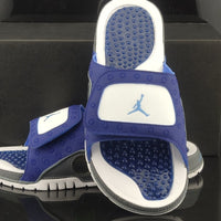 Retro Slides, Navy Blue Colorway, Slip On Design, Casual Gift for Shoe Lovers