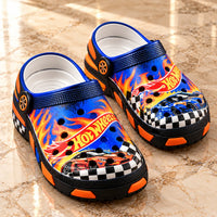 HW Flame Trail - Checkered-Flag Clogs Built for Speed