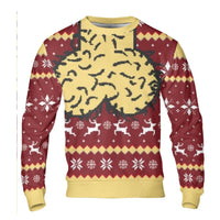 Pixel Art RPG Gaming Sweater, Mind Rune Ugly Christmas Sweater, Retro Game Ugly Sweater, Comfy Holiday Crewneck Pullover, Gamer Present for Men