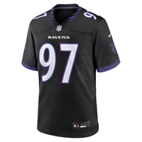 Baltimore Ravens Ethan Burke Black Alternate Game Jersey