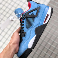 Sneakers, Blue Colorway, Suede Footwear, Lace Up Design, Casual Gift for Sneaker Fans