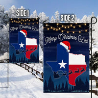 Santa Hat Lone Star Lawn Flag, Texas Merry Christmas Yall Garden Flag, Double-Sided Holiday Yard Decor, Texas Christmas Porch Banner