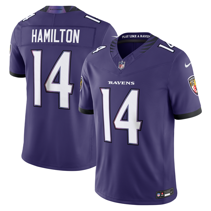 Baltimore Ravens Kyle Hamilton Purple Team Stitched Limited Jersey
