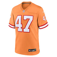 Tampa Bay Buccaneers John Lynch Orange Throwback Game Jersey