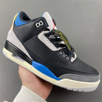 Low Top Sneakers, Blue Black Red Gray Colorway, Leather Footwear, Lace Up Design, Casual Gift for Sneaker Fans