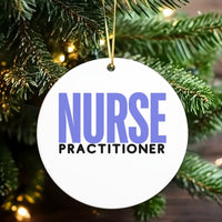 NP Graduation Keepsake Ornament, Nurse Practitioner Christmas Ornament, Healthcare Worker Ceramic Ornament, Medical Present for NP Student