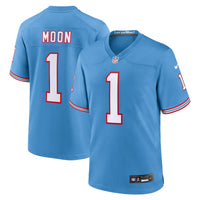 Tennessee Titans Warren Moon Light Blue Retired Player Alternate Game Jersey
