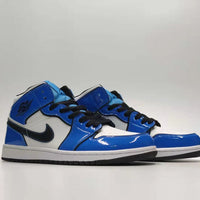 Sneakers, Blue White Colorway, Lace Up Design, Casual Gift for Sneaker Fans