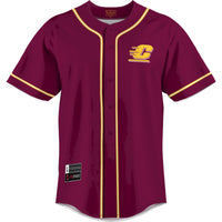 Central Michigan Chippewas Lightweight Baseball Jersey - Maroon