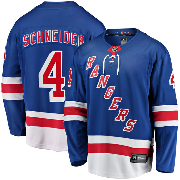 New York Rangers Braden Schneider Blue Home Premier Breakaway Player Jersey