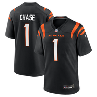 Cincinnati Bengals Ja'Marr Chase Black Game Jersey
