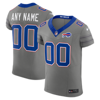Buffalo Bills Gray Nickel City Custom Elite Jersey