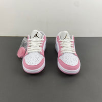Low Top Sneakers, White Pink Colorway, Lace Up Design, Casual Gift for Sneaker Fans