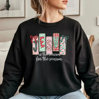 Christian Christmas Sweatshirt, Jesus Is the Reason Sweatshirt, Faith Holiday Crewneck, Religious Christmas Sweatshirt, Christian Xmas Present