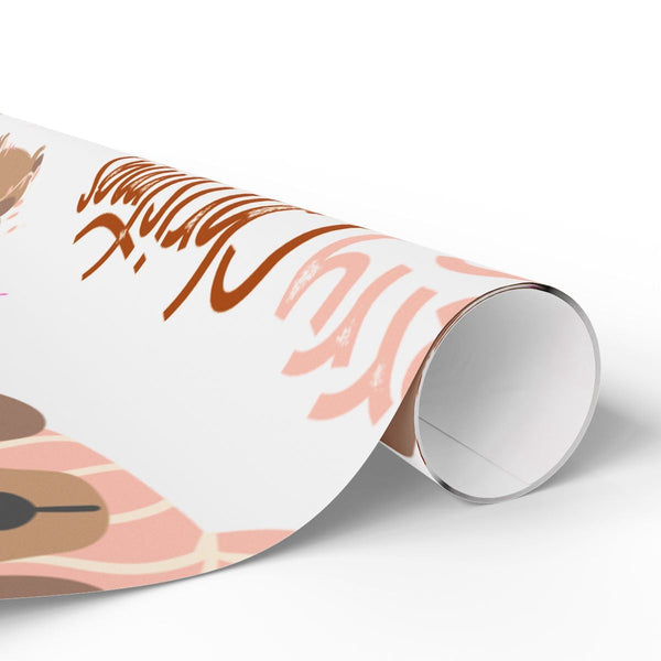 Adorable Wiener Dog Holiday Gift Wrap, Dachshund Christmas Wrapping Paper, Doxie Lover Wrapping Paper, Festive Winter Holiday