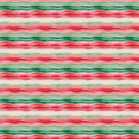 Festive Christmas Gift Wrap Roll, Watercolor Red and Green Stripes Wrapping Paper, Holiday Striped Wrapping Paper, Xmas Gift Wrapping Paper