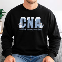 Snowman Nursing Assistant Sweatshirt, CNA Christmas Sweatshirt, Adorable Nurse Holiday Sweatshirt, Winter Certified Nursing Crewneck, RN Present