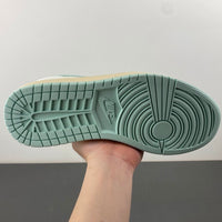 Low Top Sneakers, White Green Colorway, Lace Up Design, Casual Gift for Sneaker Fans