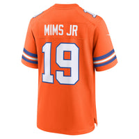 Denver Broncos Marvin Mims Jr Orange Mile High Collection 1977 Throwback Player Game Jersey