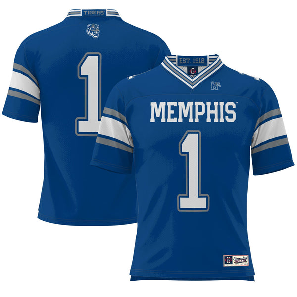 #1 Memphis Tigers Endzone Football Jersey - Royal