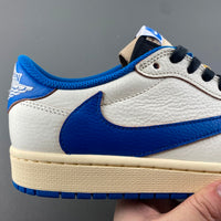 Low Top Shoes, Blue White Colorway, Reverse Hook Design, Lace Up Design, Casual Gift for Shoe Lovers