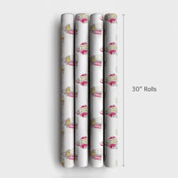 Tool Belt Santa Claus Gift Wrap, Handyman Santa Wrapping Paper, DIY Mechanic Christmas Wrapping Paper, Fun Holiday Carpenter Wrapping Paper