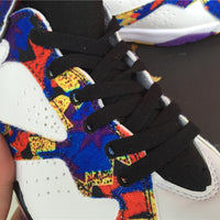 Sneakers, White Multicolor Colorway, Lace Up Design, Casual Gift for Sneaker Fans