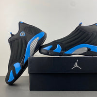 Low Top Sneakers, University Blue Black Colorway, Lace Up Design, Casual Gift for Sneaker Fans