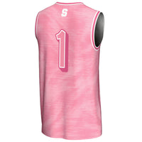 #1 Syracuse Orange Lightweight Basketball Fashion Jersey - Pink