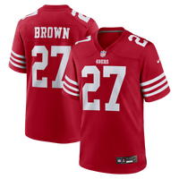 San Francisco 49ers Ji'Ayir Brown Scarlet Team Game Jersey