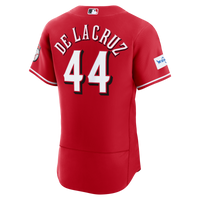 Cincinnati Reds Elly De La Cruz Red Alternate Authentic Sponsor Patch Jersey