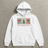 Coquette Holiday Sweatshirt, Retro Christmas Tree Hoodie, Most Wonderful Time Pullover, Festive Winter Christmas Tree Hoodie, Holiday Present