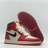 Sneakers, Red Cream Colorway, Lace Up Design, Casual Gift for Sneaker Fans