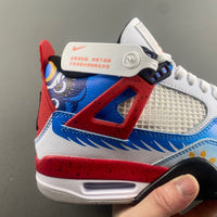 Low Top Sneakers, Blue White Red Colorway, Mismatched Colorway, Lace Up Design, Casual Gift for Sneaker Fans