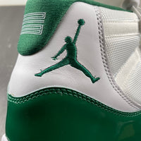 Low Top Sneakers, Green White Colorway, Lace Up Design, Casual Gift for Sneaker Fans