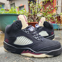 Sneakers, Black Red Colorway, Lace Up Design, Casual Gift for Sneaker Fans