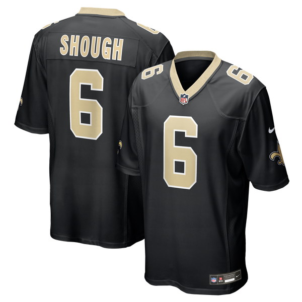 New Orleans Saints Tyler Shough Black Game Jersey