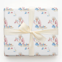 Scientist Christmas Gift Wrap, Mrs Claus Chemistry Wrapping Paper, STEM Science Holiday Paper, Adorable Chemistry Wrap, Festive Wrapping Paper
