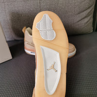 Retro Basketball Shoes, Tan Colorway, Lace Up Design, Casual Gift for Shoe Lovers
