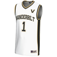 #1 Vanderbilt Commodores Replica Lightweight Basketball Jersey - White